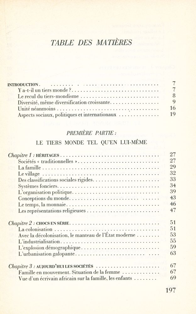 『TIERS MONDE... UN MONDE DANS LE MONDE』 2