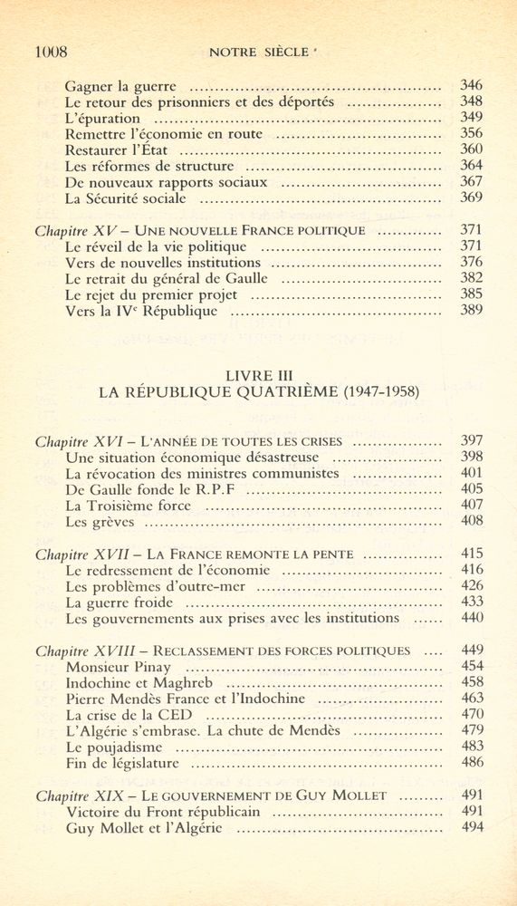 『HISTOIRE DE FRANCE tome 6 : Notre siècle : 1918 - 1988』 5