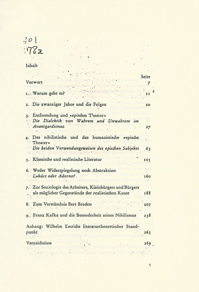 『Zur Theorie der modernen Literatur : Der Avantgardismus in soziologischer Sicht』 2
