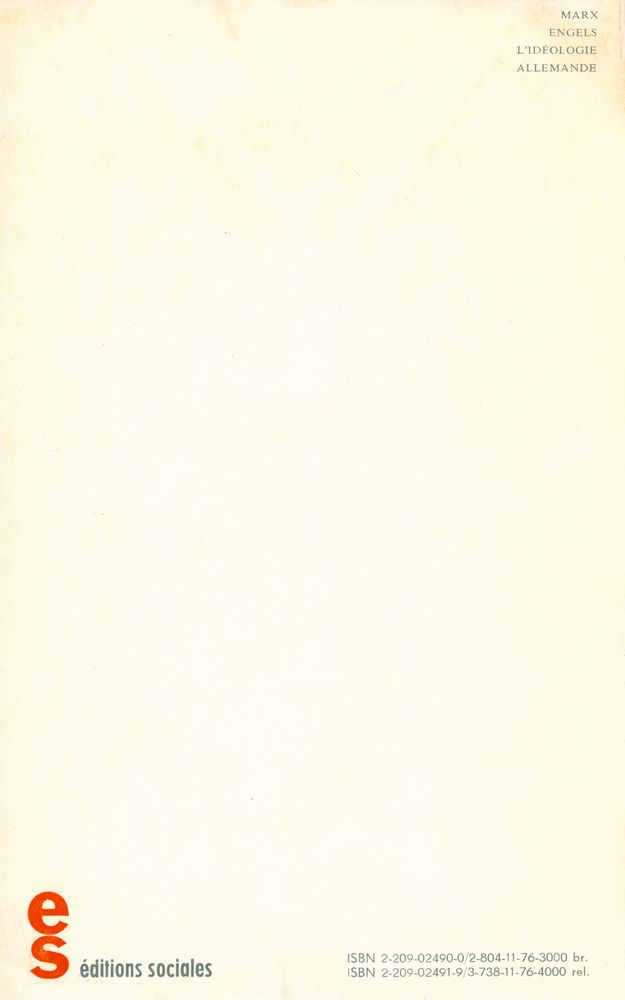 『L'IDÉOLOGIE ALLEMANDE』 7