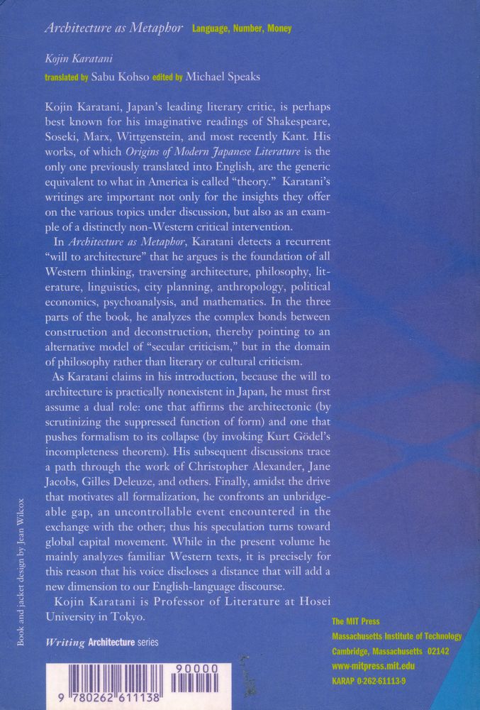 『Architecture as metaphor: language, number, money』 3