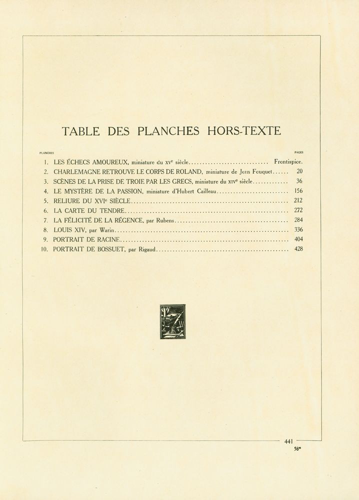 『HISTOIRE ILLUSTRÉE DEN LA LITTÉRATURE FRANÇAISE TOMEⅠ』 2