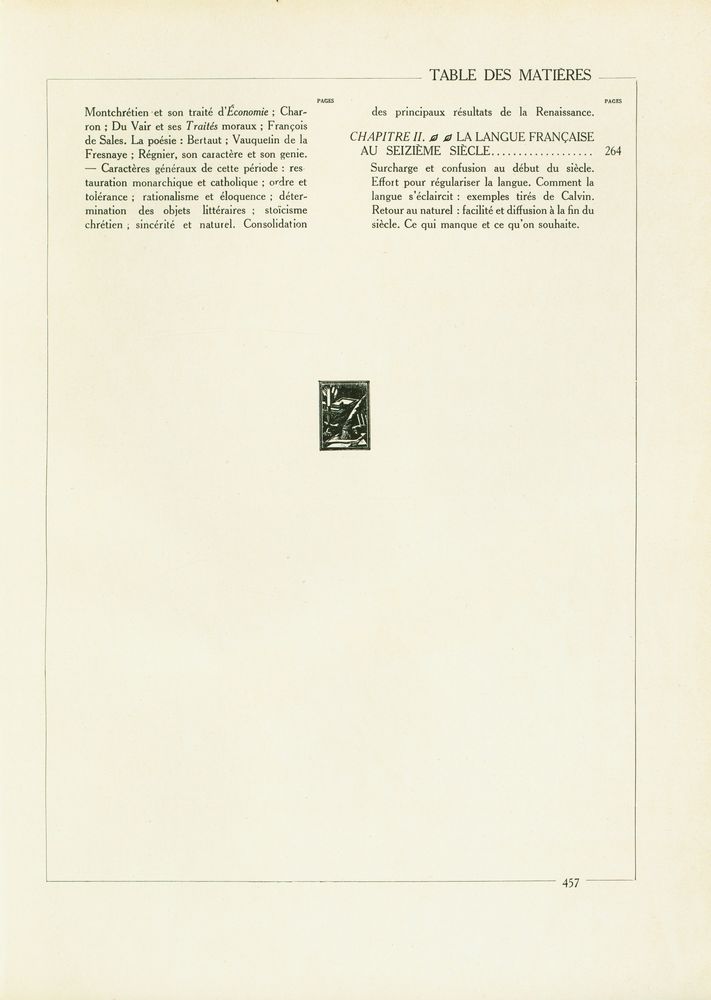 『HISTOIRE ILLUSTRÉE DEN LA LITTÉRATURE FRANÇAISE TOMEⅠ』 8