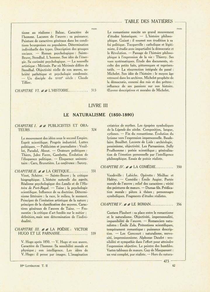 『HISTOIRE ILLUSTRÉE DEN LA LITTÉRATURE FRANÇAISE TOMEⅡ』 8