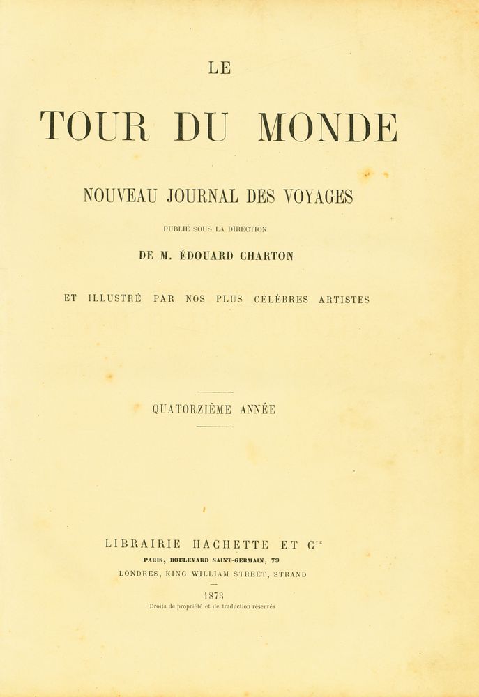 『TOUR DU MONDE: NOUVEAU JOURNAL DES VOYAGES』 1
