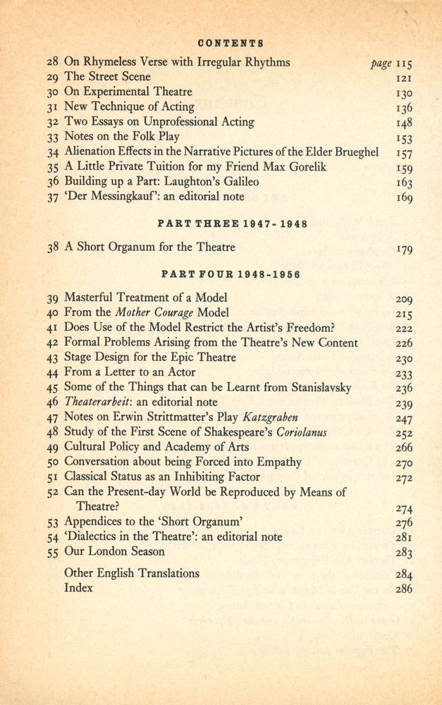 『Brecht on Theatre : THE DEVELOPMENT OF AN AESTHETIC』 3