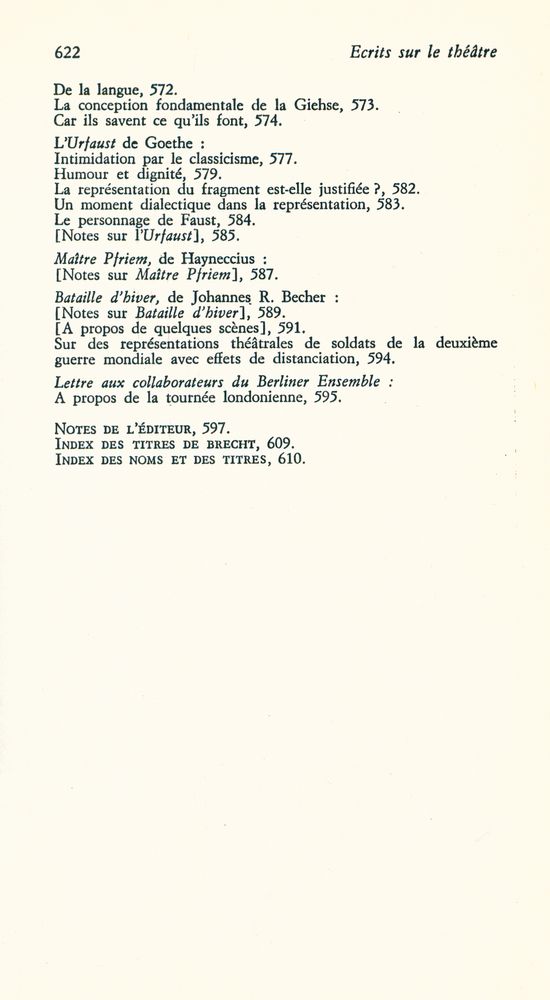 『Ecrits sur le théâtre 2』