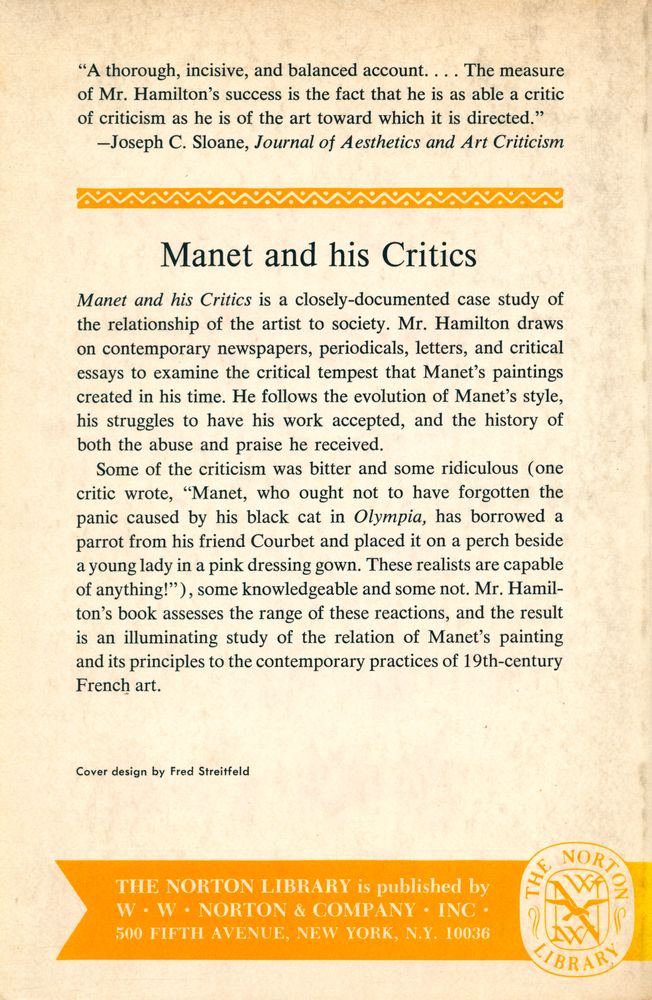 『MANET AND HIS CRITICS』 4