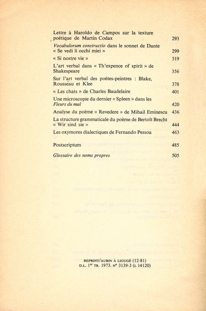 『Questions de poétique』 3