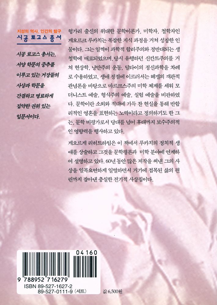 『시공 로고스 총서 30 - 루카치』 3