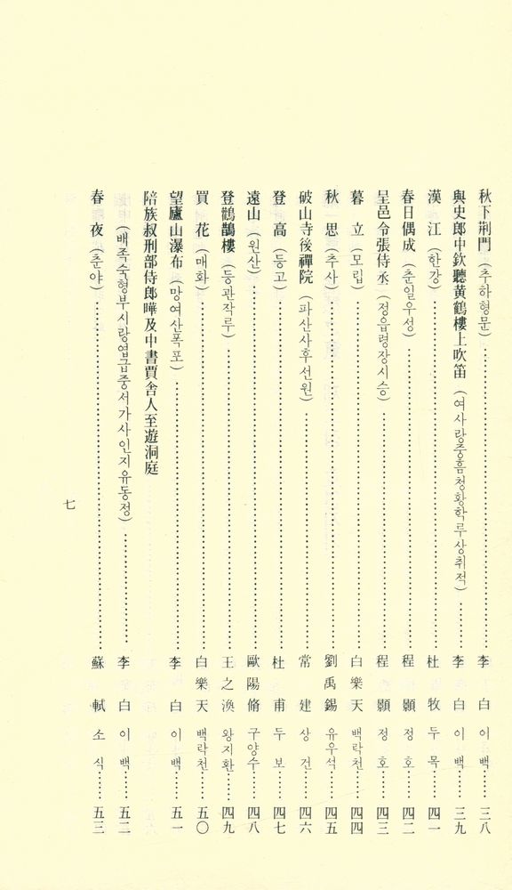 『漢詩名作選(한시명작선)』 4