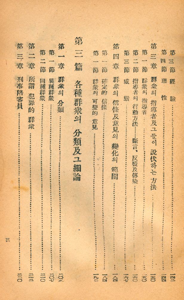 『群衆心理學(군중심리학)』 3