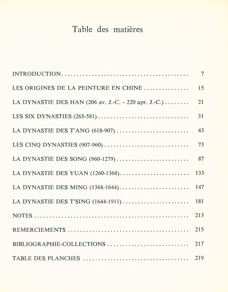 『la peinture chinoise』 2