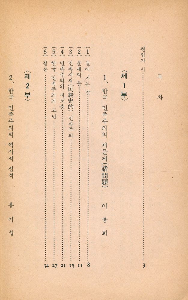 『韓國의 民族主義(한국의 민족주의)』 2