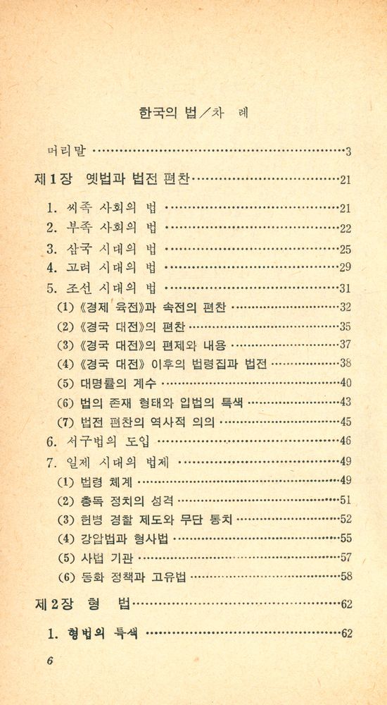 『교양 국사 총서 10 - 한국의 법』 2