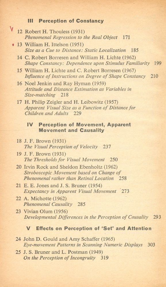 『Experiments in visual perception』 3