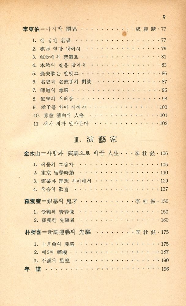 『新丘文庫 42 - 音樂 · 演藝의 名人 8人(신구문고 42 - 음악 · 연예의 명인 8인)』 3