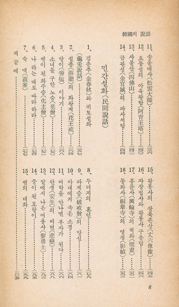 『乙酉文庫 158 - 韓國의 説話(을유문고 158 - 한국의 설화)』 5
