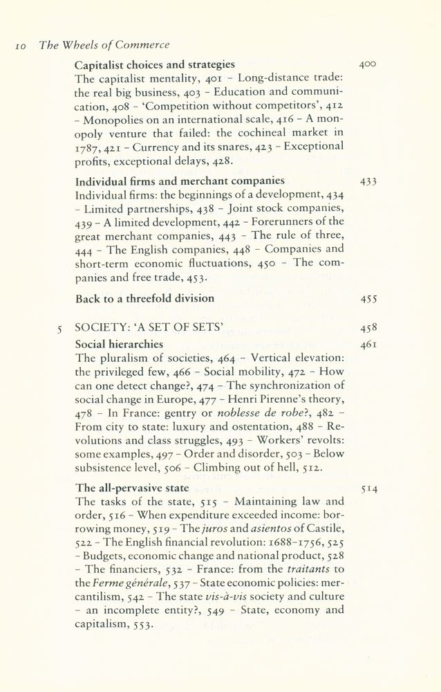 『Civilization and capitalism, 15th - 18th century - v. 2. The wheels of commerce』 5