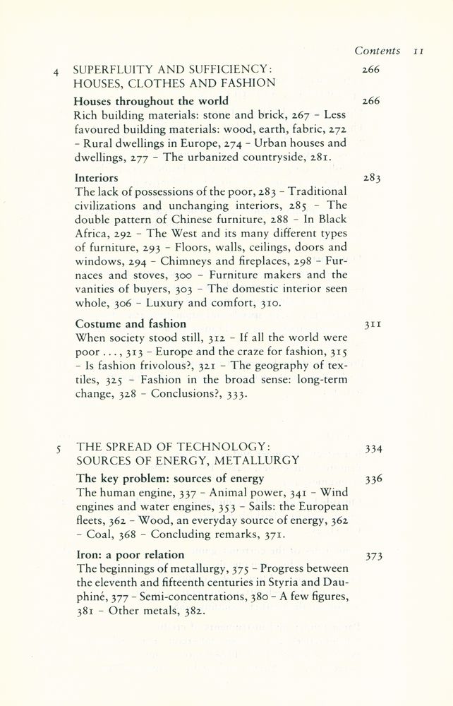 『Civilization & Capitalism 15th - 18th Century Volume 1 - The Structures of Everyday Life』 4