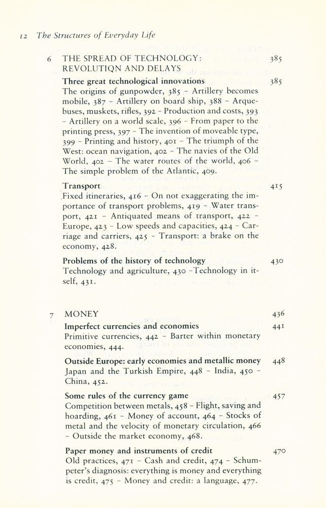 『Civilization & Capitalism 15th - 18th Century Volume 1 - The Structures of Everyday Life』 5