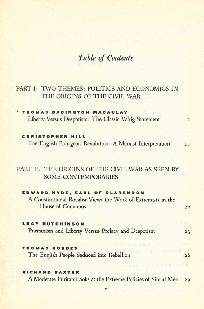 『PROBLEMS IN EUROPEAN CIVILIZATION - THE ORIGINS OF THE ENGLISH CIVIL WAR : Conspiracy, Crusade, or Class Conflict?』 2
