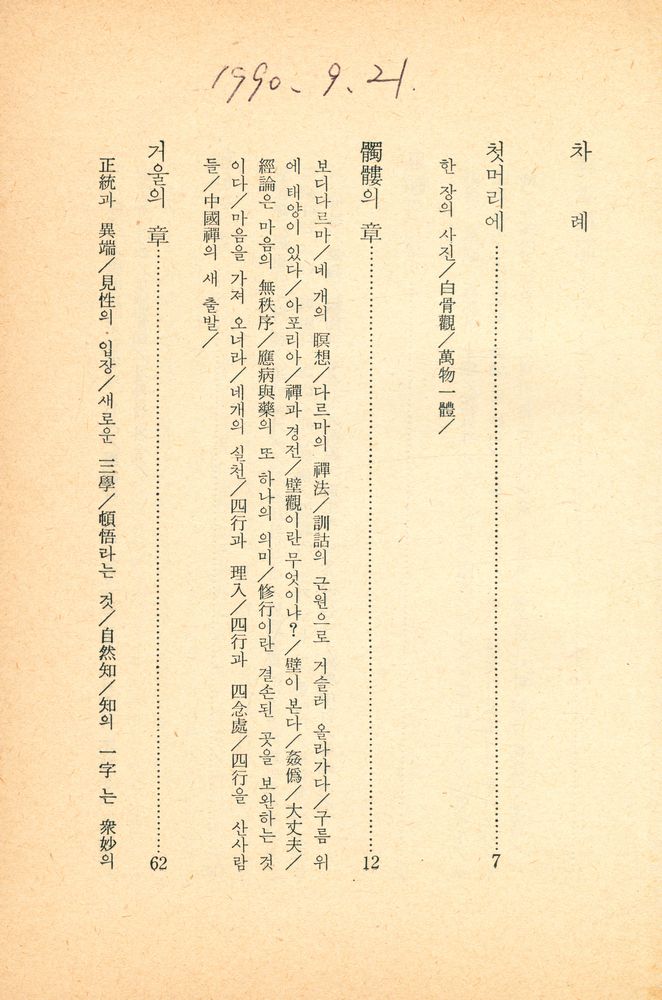 『木鐸新書 6 - 禪思想(목탁신서 6 - 선사상)』 2
