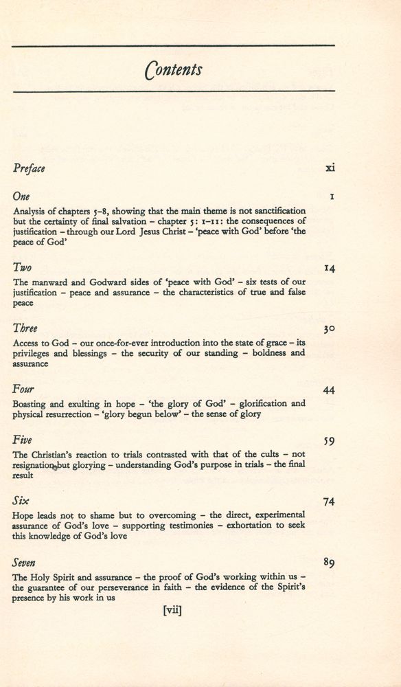 『Exposition of Chapter 5 - Assurance : ROMANS』 2