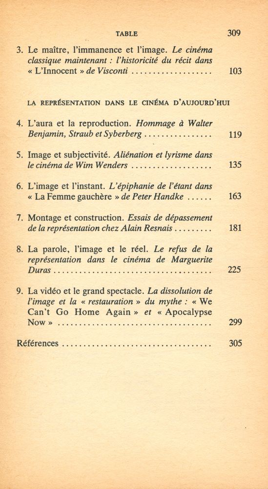 『D'UNE IMAGE A L'AUTRE  : La représentation dans le cinéma d'aujourd'hui』 4