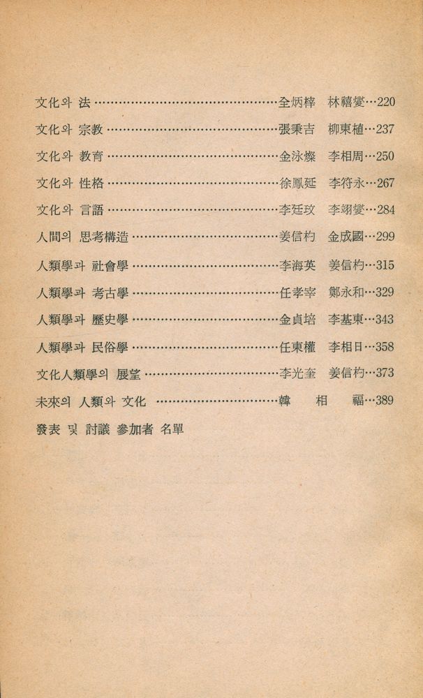 『人類와 文化(인류와 문화)』 3