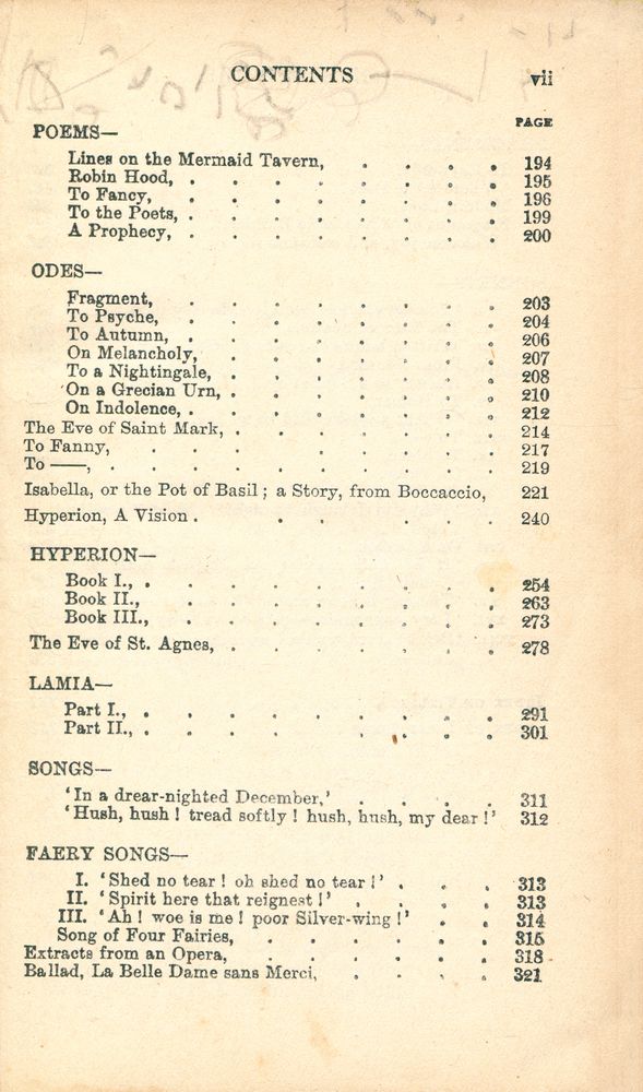 『The Poetical Works of John Keats』 4