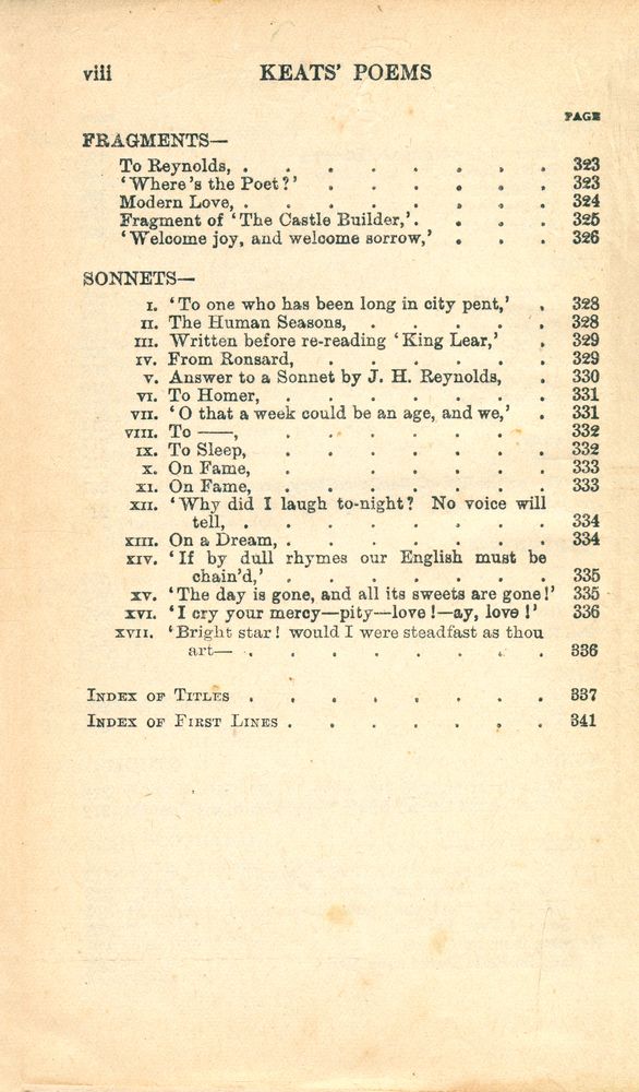 『The Poetical Works of John Keats』 5