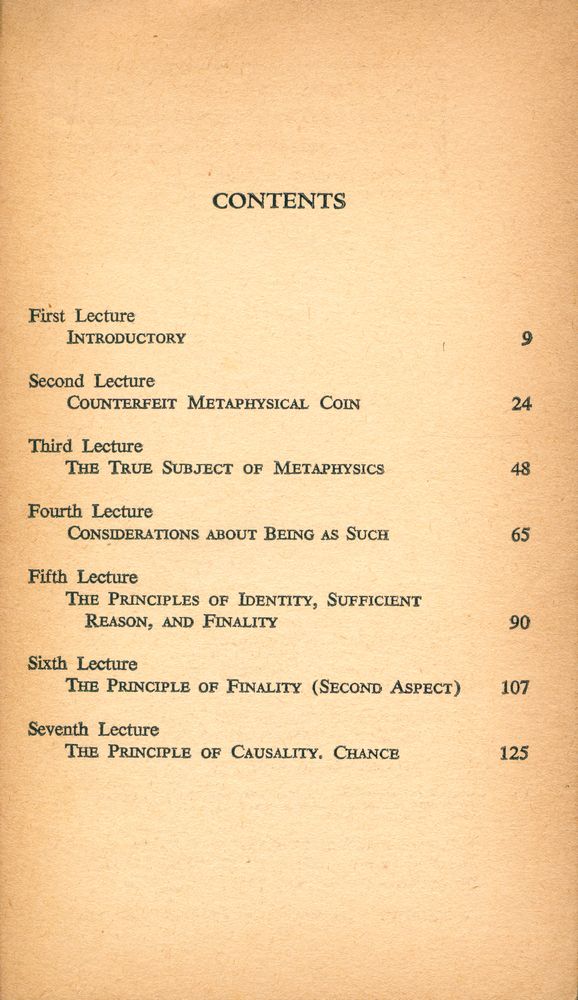 『A Preface to Metaphysics : SEVEN LECTURES ON BEING』 2