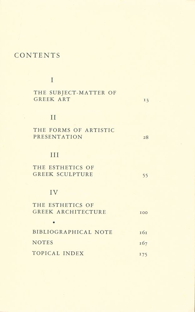 『THE ESTHETIC BASIS OF GREEK ART OF THE FIFTH AND FOURTH CENTURIES B.C.』 2