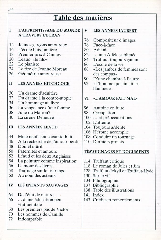 『FRANÇOIS TRUFFAUT : LES FILMS DE SA VIE』 2