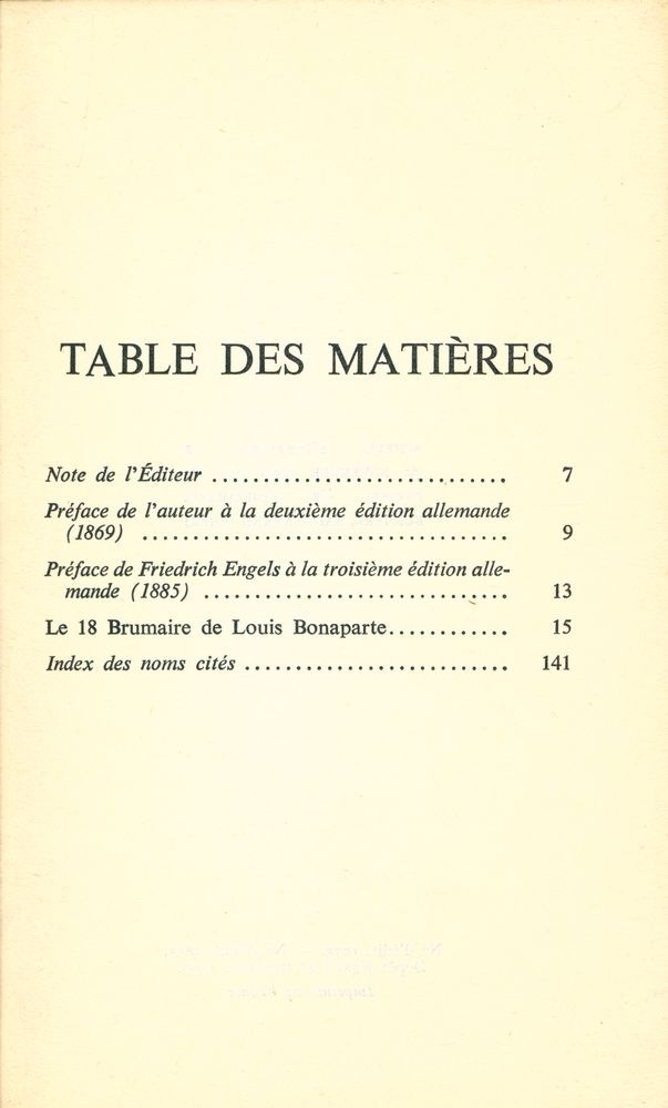 『LE 18 BRUMAIRE DE LOUIS BONAPARTE』 2