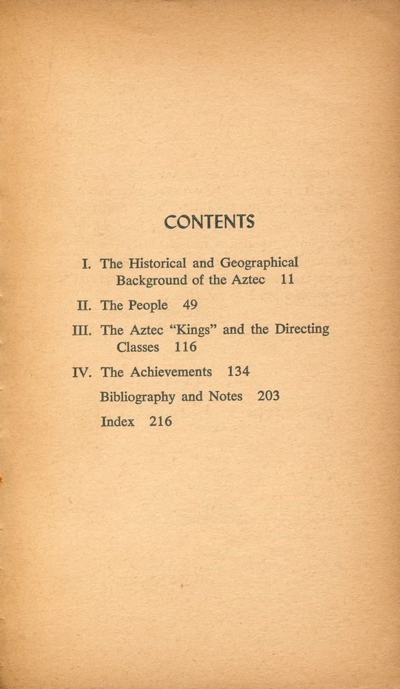 『THE AZTEC : MAN AND TRIBE』 2