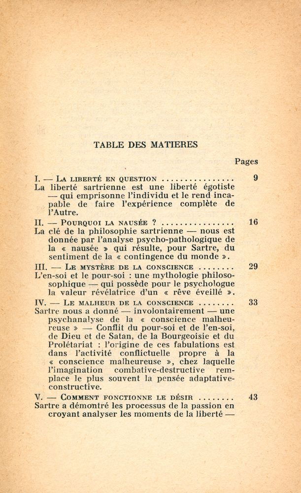 『JEAN - PAUL SARTRE : Héros et victime de la 《conscience malheureuse》 Essai sur le drame de la pensée occidentale』 2