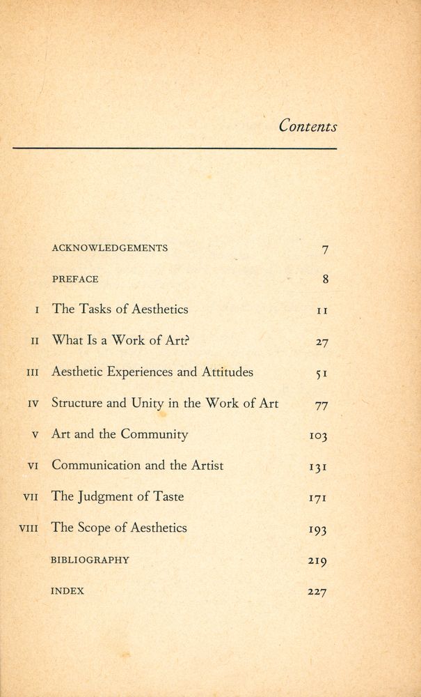 『AESTHETICS : An Introduction』 2
