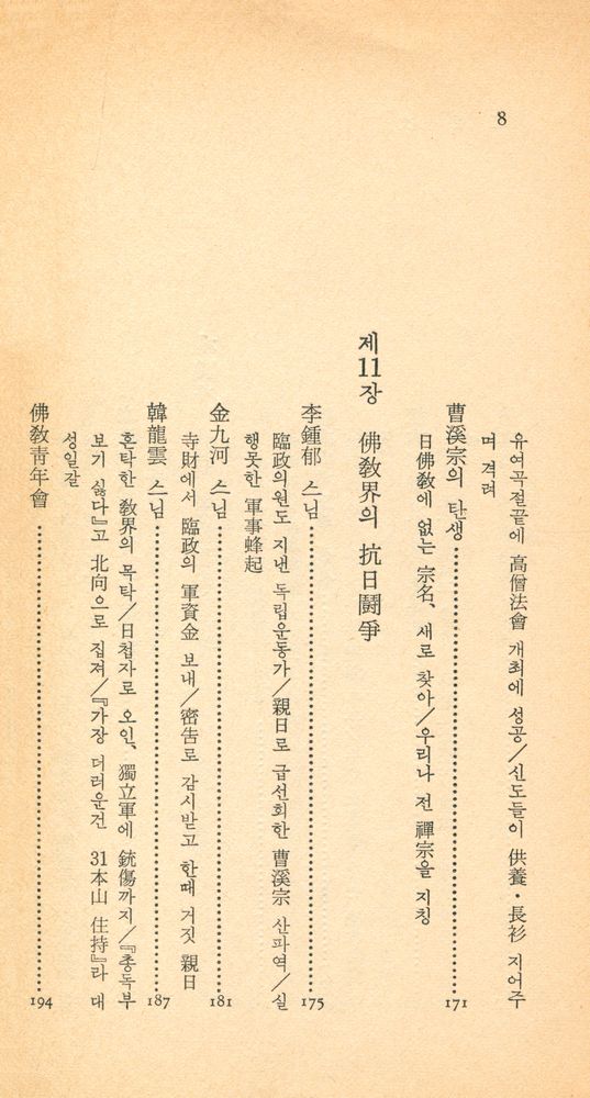『中央新書 71 - 佛敎近世百年(중앙신서 71 - 불교근세백년)』