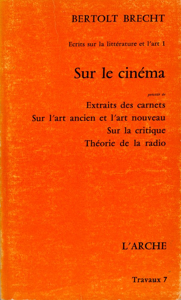 『Ecrits sur la littérature et l'art 1 -  Sur le cinéma』 1
