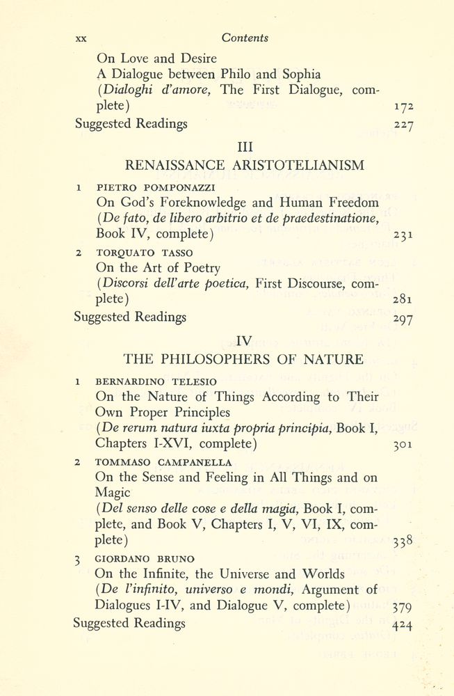 『Renaissance Philosophy Volume 1 : The Italian Philosophers』 3