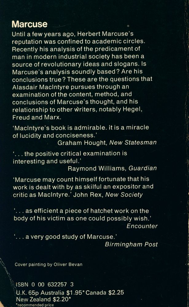 『Fontana Modern Masters - Marcuse』 3