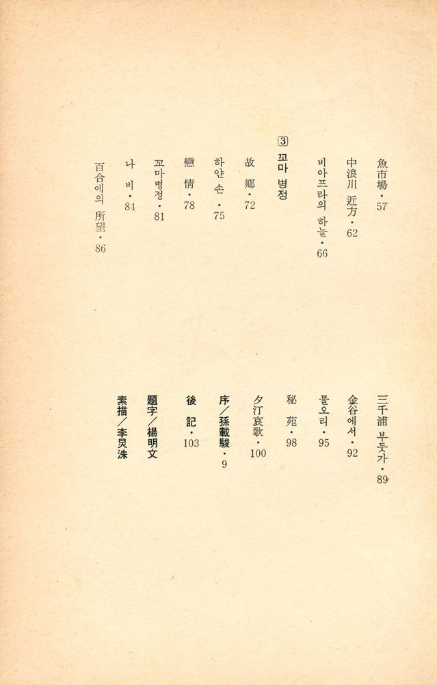 『趙斗桓詩集 : 中浪川近方 (조두환시집 : 중랑천근방)』 3