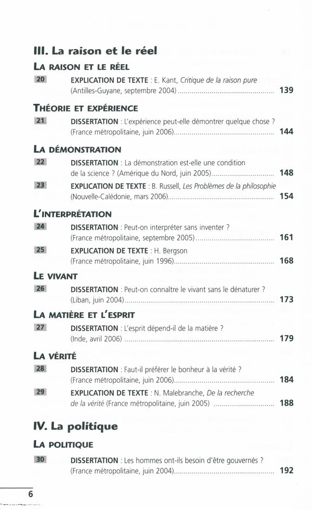 『Bac 2007 Philosophie: L - ES - S : Annales ABC : Sujets corrigés』 4