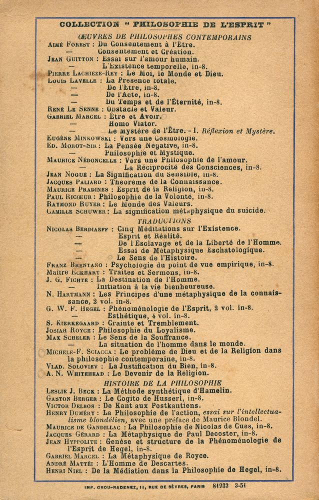 『LE MYSTÈRE DE L'ÈTRE 1 : RÈFLEXION ET MYSTÈRE』 3