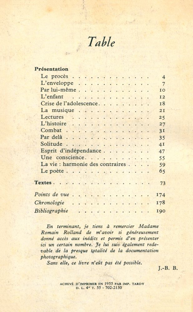 『ROMAIN ROLLAND par Lui - même』 2