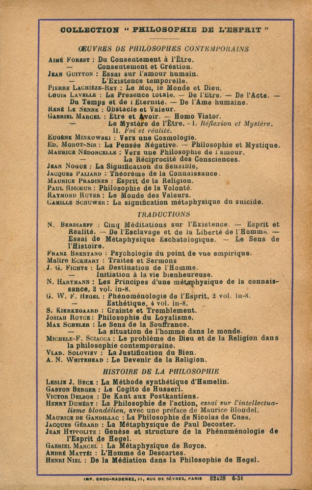 『LE MYSTÈRE DE L'ÊTRE Ⅱ FOI ET RÊALITÊ』 3
