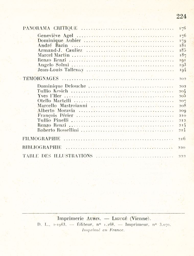 『CINÉMA D'AUJOURD'HUI 13: Federico Fellini』 3