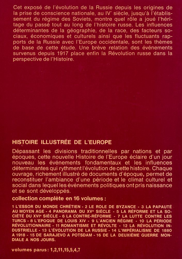 『L'ÉVOLUTION DE LA RUSSIE』 4